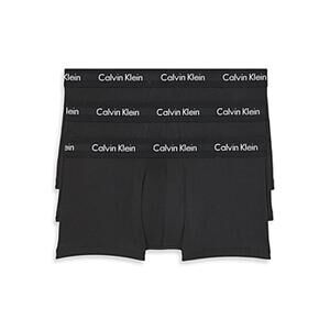 Calvin Klein Men's Cotton Stretch 3-Pack Low Rise Trunk S